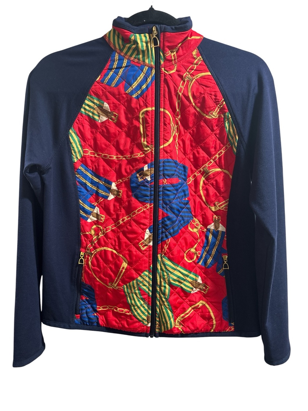 Vintage Lauren Ralph Lauren Quilted Jacket with Scarf Print